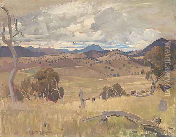 Michelago landscape Oil Painting - George Lambert