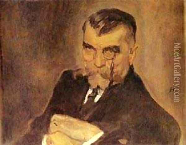 Portrait Of Alexei Stakhovich 1911 Oil Painting - Valentin Aleksandrovich Serov