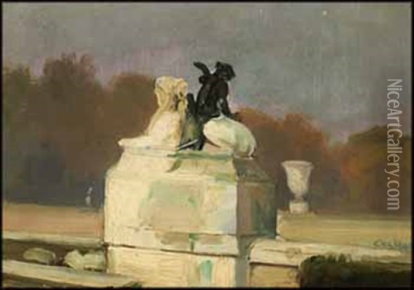 Versailles Oil Painting - Charles Edouard Masson Huot