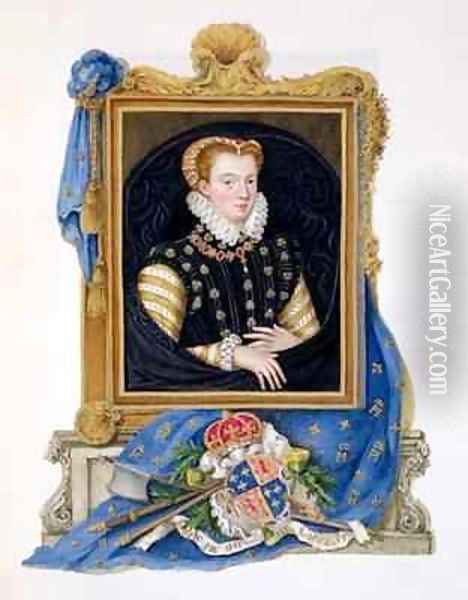 Portrait of Mary Queen of Scots from Memoirs of the Court of Queen Elizabeth 2 Oil Painting - Sarah Countess of Essex