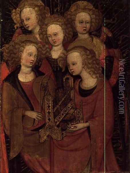 Angel Musicians Oil Painting - Verona Stefano Di Giovanni Da