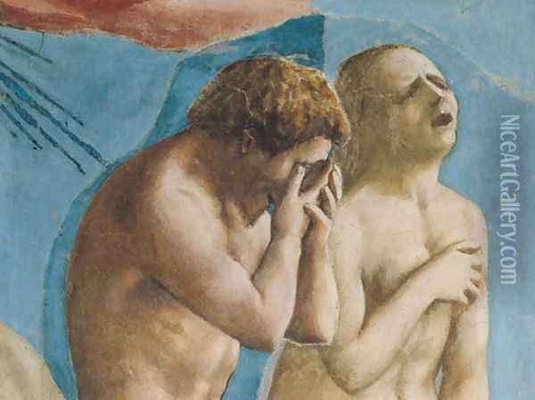 The Expulsion from the Garden of Eden (detail) 1426-27 Oil Painting - Masaccio (Tommaso di Giovanni)