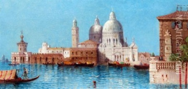 Santa Maria Della Salute Oil Painting - William Meadows