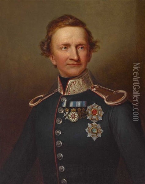 Konig Ludwig I. Von Bayern Oil Painting - Joseph Karl Stieler