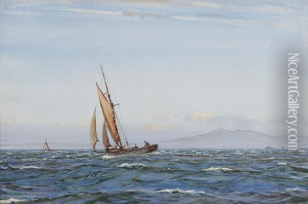 Shipping On The Clyde Oil Painting - Patrick Downie
