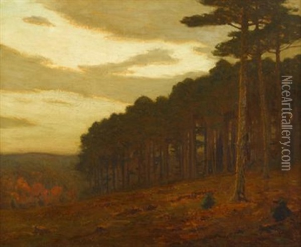Autumn - New England Oil Painting - Charles Warren Eaton