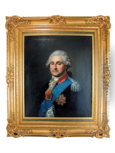 Portret Stanislawa Augusta Poniatowskiego Oil Painting - Marcello Bacciarelli