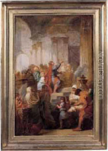 La Presentation Au Temple Oil Painting - Jacques-Antoine Beaufort