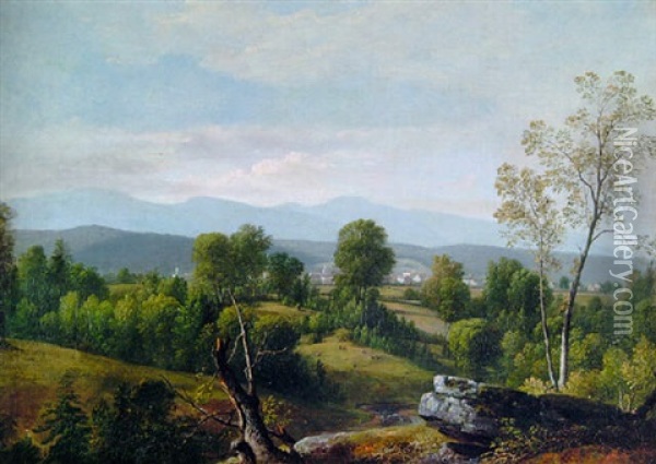 A View Of The Valley Oil Painting - Asher Brown Durand