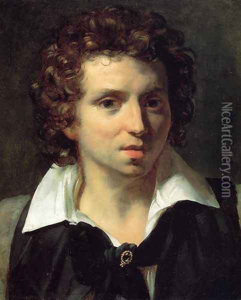 Portrait of a Young Man Oil Painting - Theodore Gericault