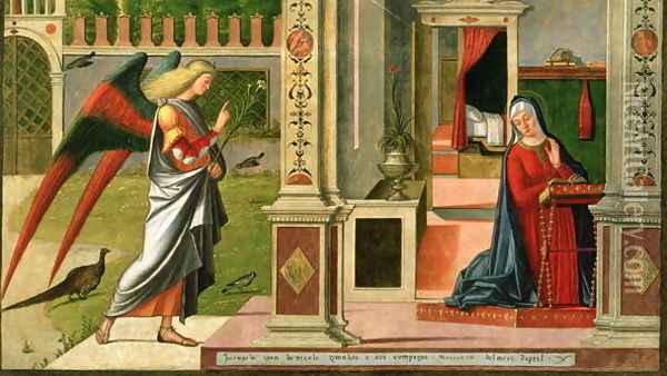 The Annunciation Oil Painting - Vittore Carpaccio