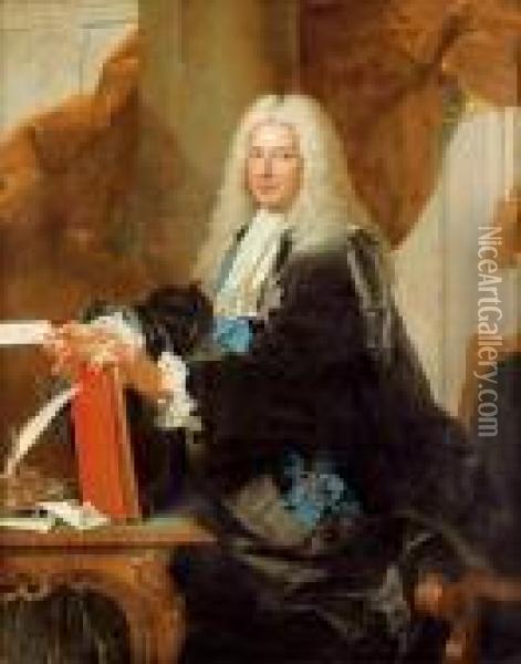 Portrait De Philibert Orry Oil Painting - Hyacinthe Rigaud