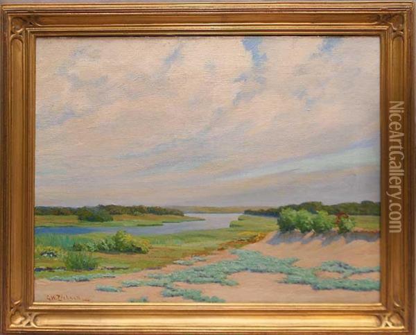 Northern Landscape Oil Painting - George W. Picknell