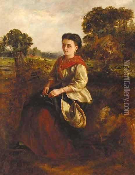 A country beauty Oil Painting - Frederick Walker