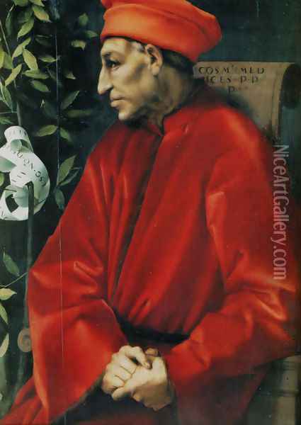 Cosimo de' Medici, the Elder 1520 Oil Painting - (Jacopo Carucci) Pontormo
