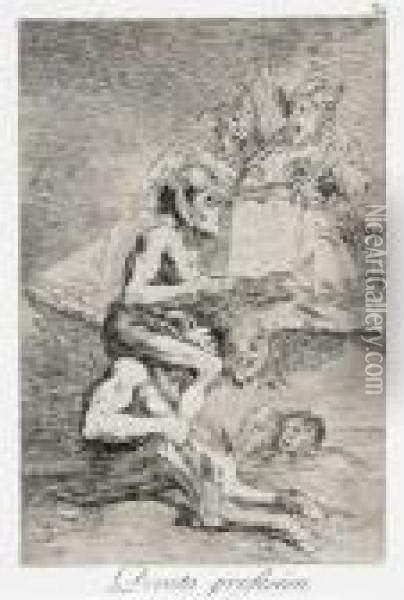 Devota Profesion (devout Profession) Oil Painting - Francisco De Goya y Lucientes