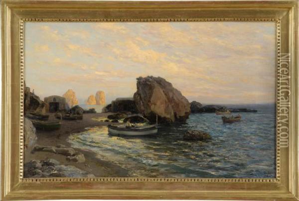 Capri. Oil Painting - Bernard Hay