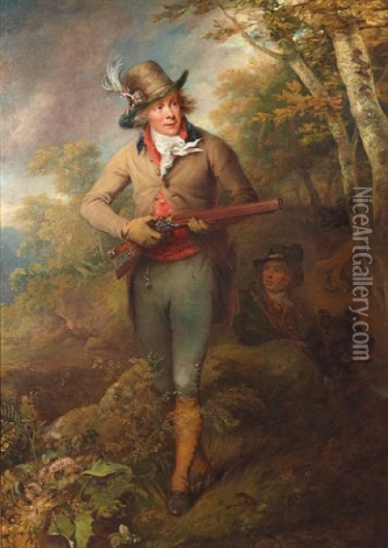 Portrait Of Colonel Thornton, Marquess Dupont Oil Painting - Sawrey Gilpin