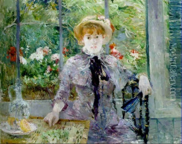 Apres Le Dejeuner Oil Painting - Berthe Morisot