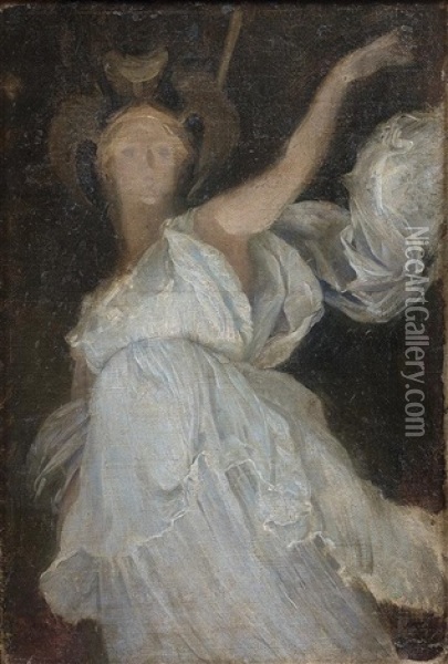 Athena Oil Painting - Henri Lucien Doucet