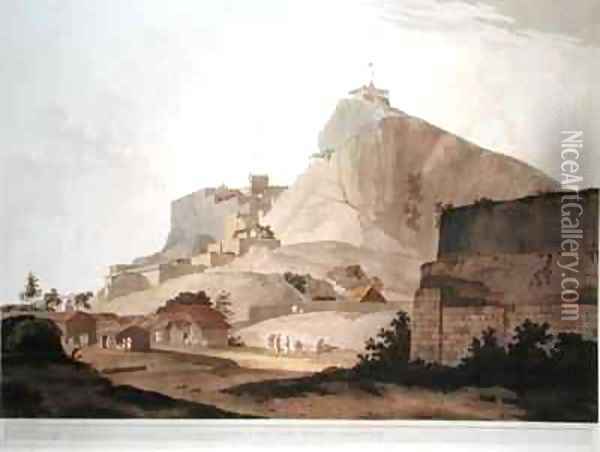 South East View of Trichinopoly Oil Painting - Thomas Daniell