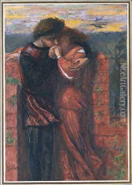 Carlisle Wall Oil Painting - Dante Gabriel Rossetti