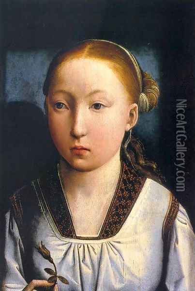 Portrait of an Infanta Oil Painting - Juan De Flandes