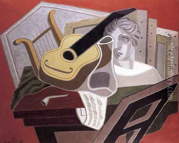 The Musician's Table Oil Painting - Juan Gris