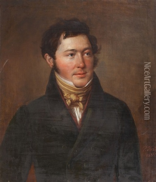 Portrait Of A Man Oil Painting - Johann-Peter Krafft