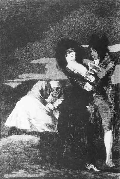 Birds of a Feather Oil Painting - Francisco De Goya y Lucientes