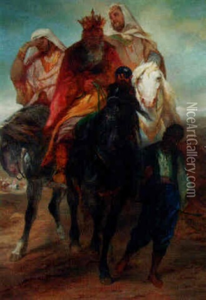 The Journey Of The Magi Oil Painting - Edward Alexandre Odier