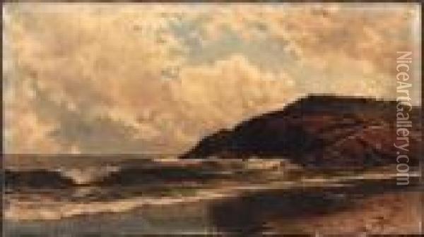 Seascape, Coast Of Maine Oil Painting - Alfred Thompson Bricher