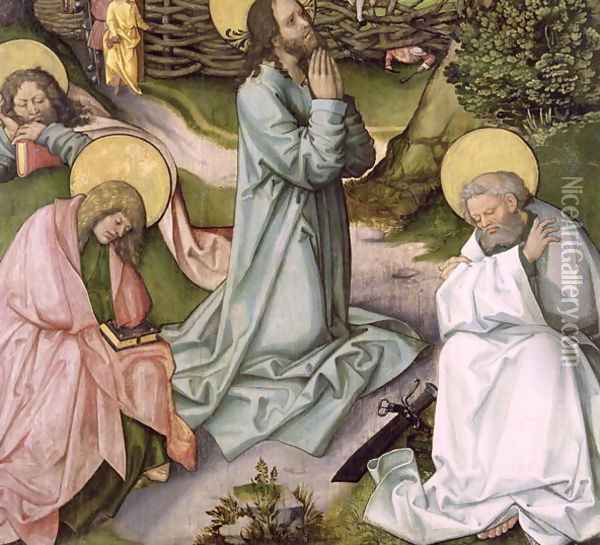 Christ in Gethsemane Oil Painting - Hans Leonhard Schaufelein