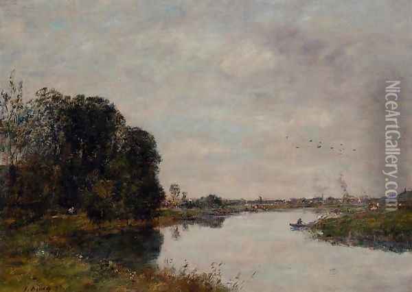 The Toques at Saint-Arnoult Oil Painting - Eugene Boudin