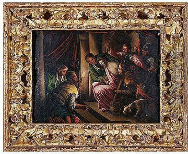 Coronacion De Espinas Oil Painting - Jacopo Bassano (Jacopo da Ponte)