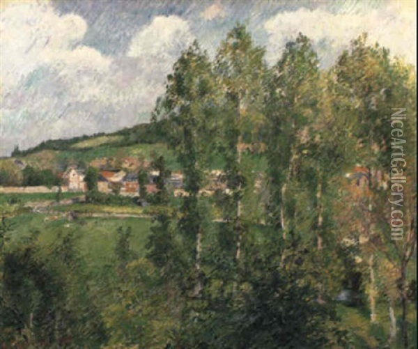 Gisors, Quartier Neuf Oil Painting - Camille Pissarro