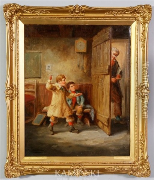 Caught In The Act Oil Painting - Henry Alexander