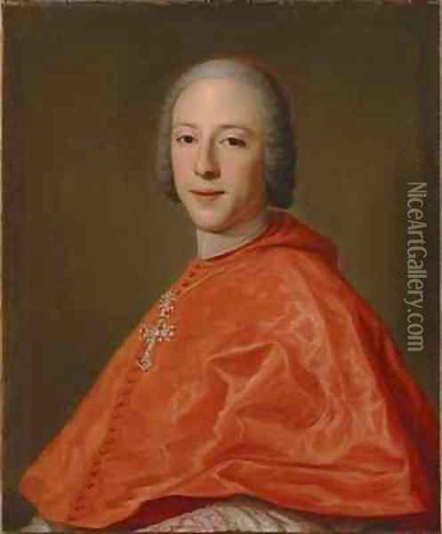 Portrait of Prince Henry Cardinal York Oil Painting - Domenico Corvi
