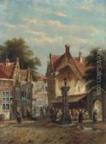 Antwerp Oil Painting - Adrianus Eversen