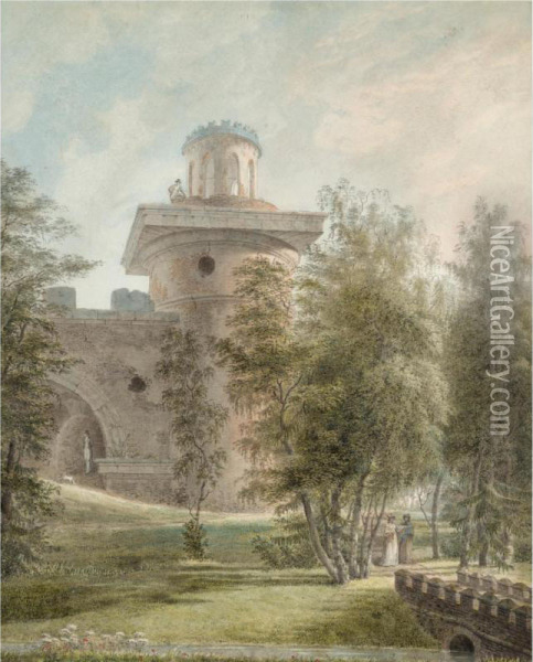 The Observatory At Tsarskoe Selo Oil Painting - Ivan Alekseevich Ivanov