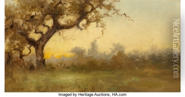 Yellow Sunset Oil Painting - Julian Onderdonk