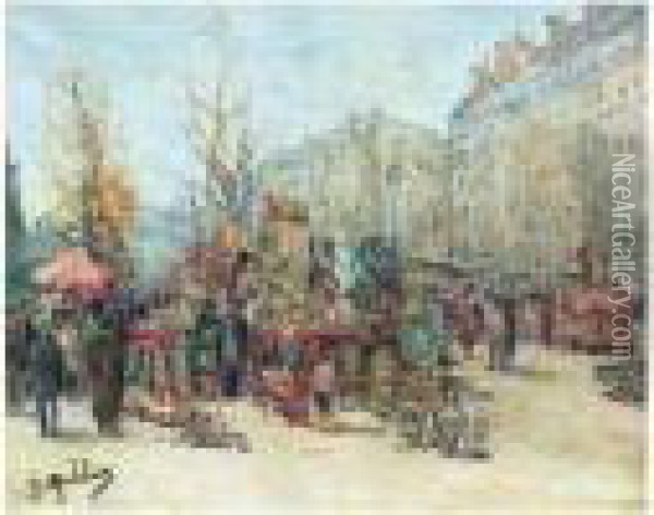 La Brocante Oil Painting - Gustave Madelain