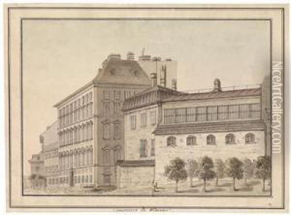 The Convent Of Siebenbuchnerinnen On The Bastion Oil Painting - Johann Friedrich Seuber