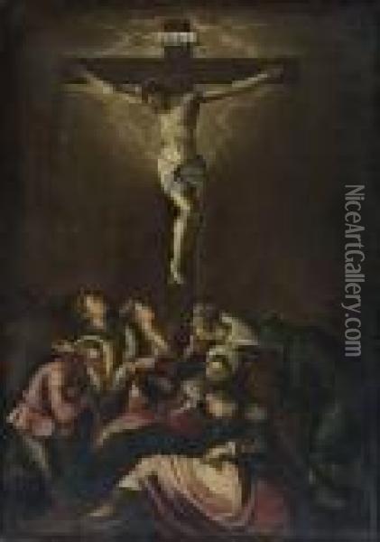 Christus Am Kreuz Oil Painting - Leandro Bassano