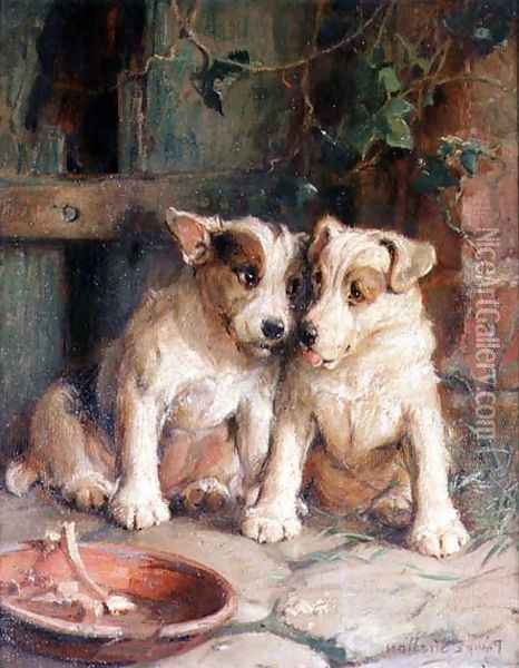 Twos Company Oil Painting - Philip Eustace Stretton