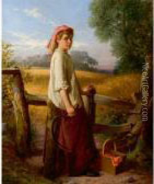The Gleaner Oil Painting - William Henry Midwood