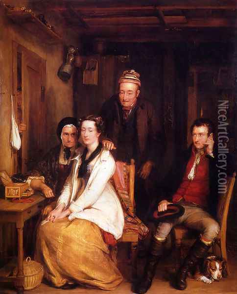 The Refusal From Burn's Oil Painting - Sir David Wilkie