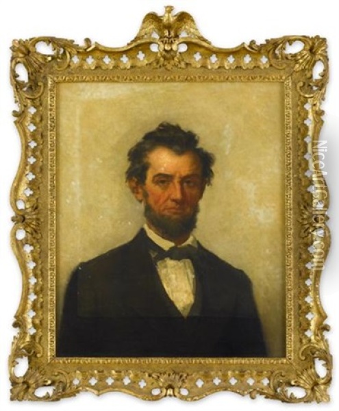 Portrait Of Abraham Lincoln Oil Painting - Joseph Alexandre Ames
