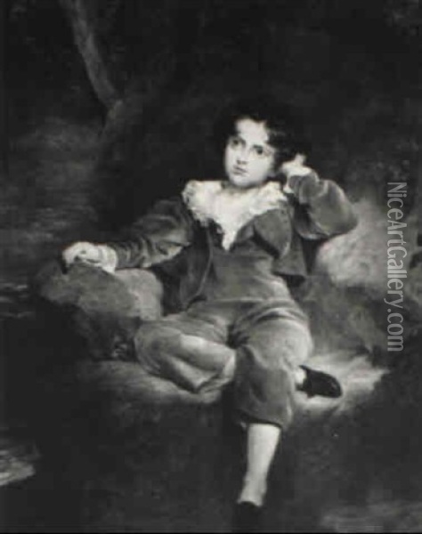 Portrait Of Master Charles William Lambton, Age 7 Oil Painting - Thomas Lawrence
