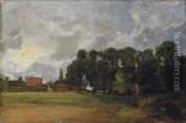 View Of East Bergholt House Oil Painting - John Constable